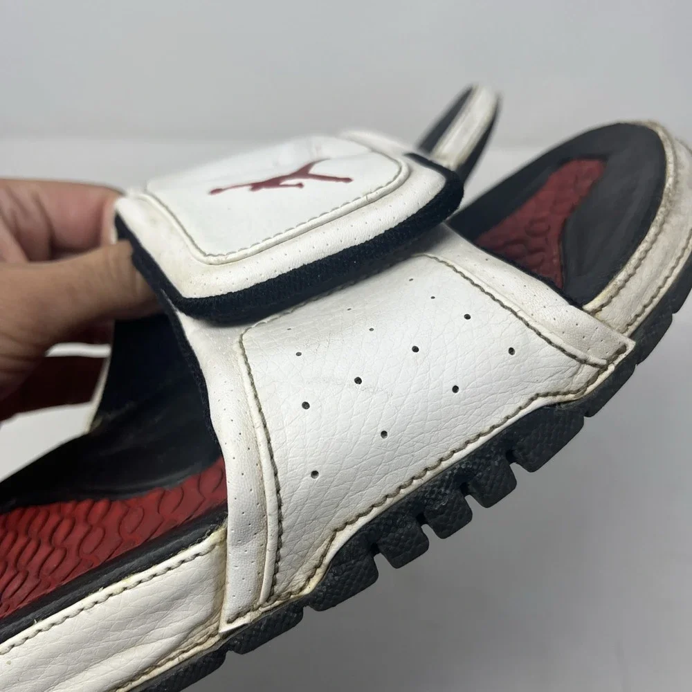 Nike Air Jordan Hydro 2 Slides Slip On Sandals Mens Size 11 White Red 312527
